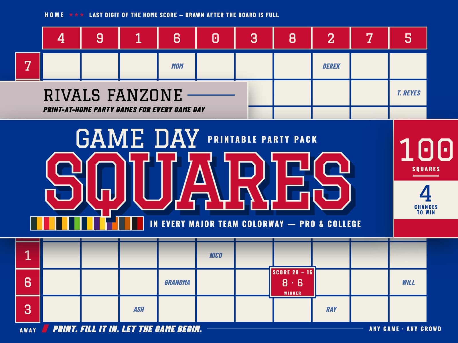 Buffalo Football Squares — preview 1