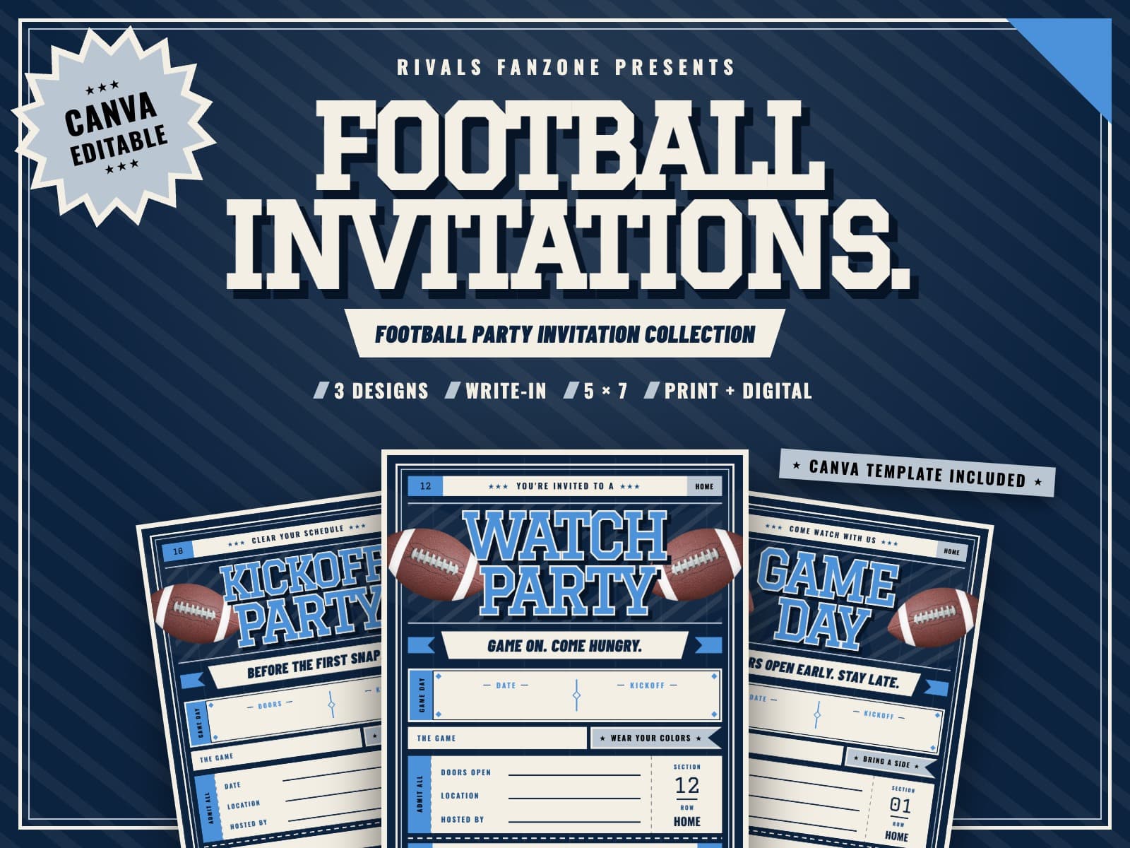 Tennessee Football Party Invitations — preview 1