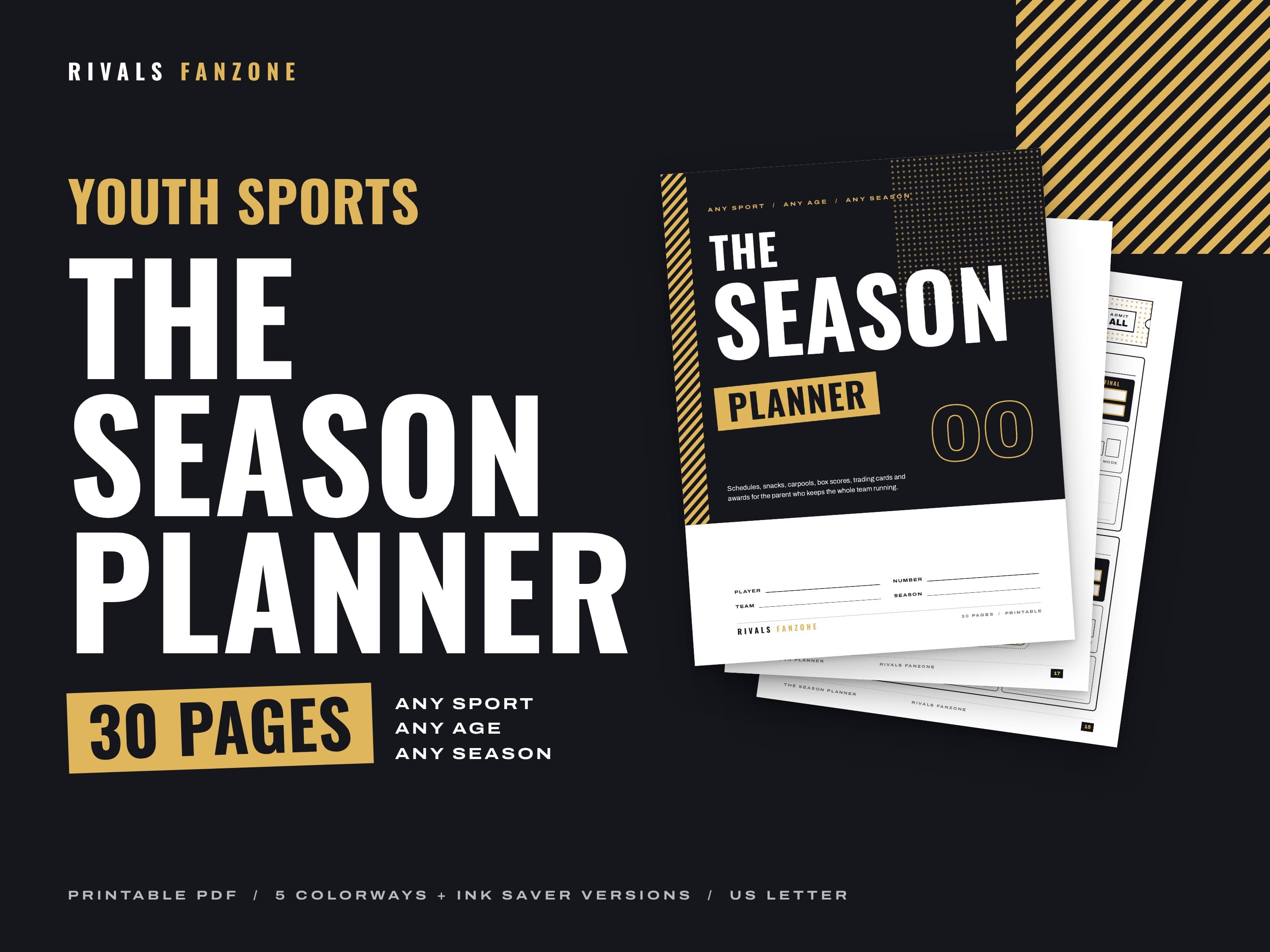 The Season Planner – 30 Printable Pages for Youth Sports Parents — preview 1
